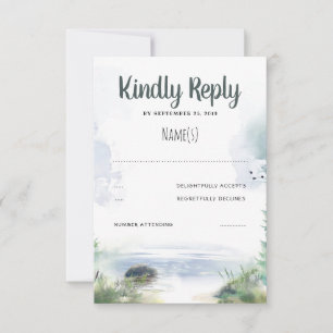 Waterfront Summer Wedding RSVP