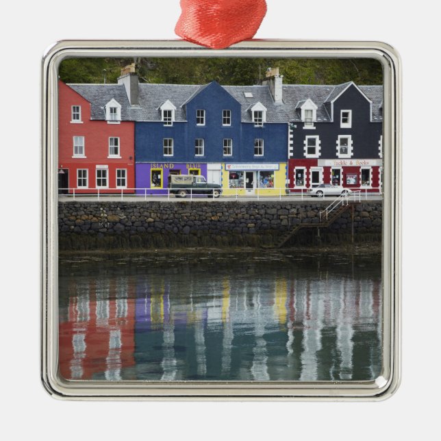 Waterfront, Tobermory, Isle of Mull, Scotland, Metal Ornament (Front)