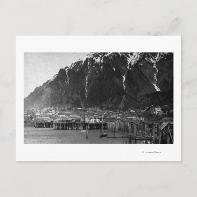 Waterfront View of Juneau, Alaska Photograph Postcard (Front)