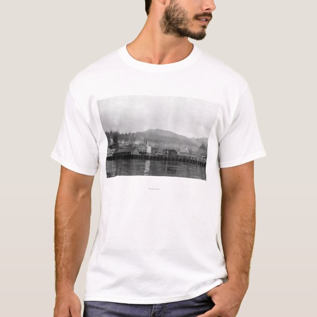 Waterfront View of Ketchikan, Alaska T-Shirt (Front)