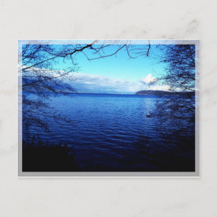 Waterfront view of Kitsap Peninsula, WA postcard