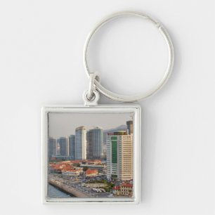 Waterfront with Yantai city skyline, Shandong Keychain