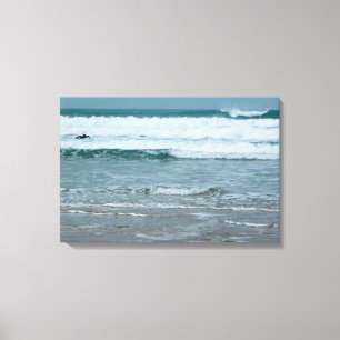 Watergate Bay Beach Newquay Cornwall England Canvas Print