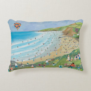 Watergate Bay Cornwall Accent Pillow