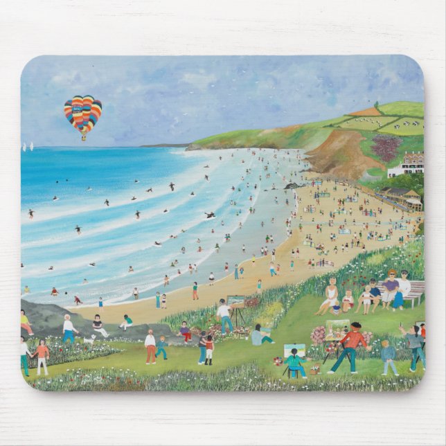 Watergate Bay Cornwall Mouse Pad (Front)