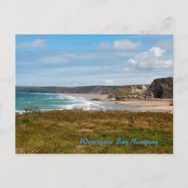 Watergate Bay Newquay Cornwall Photograph Postcard (Front)