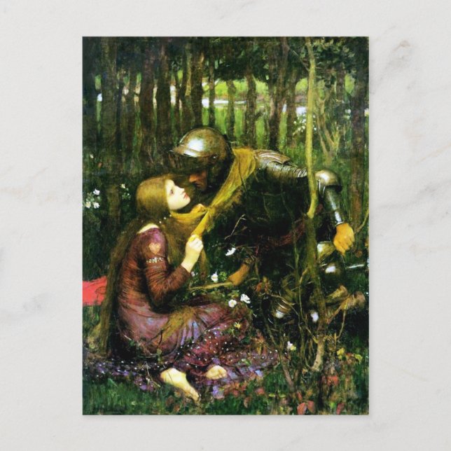 Waterhouse Beautiful Woman Without Mercy Postcard (Front)