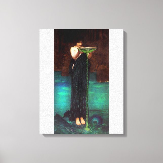 Waterhouse Circe Invidiosa Canvas Poster Print (Front)