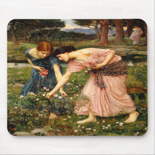Waterhouse Gather Ye Rosebuds Mouse Pad