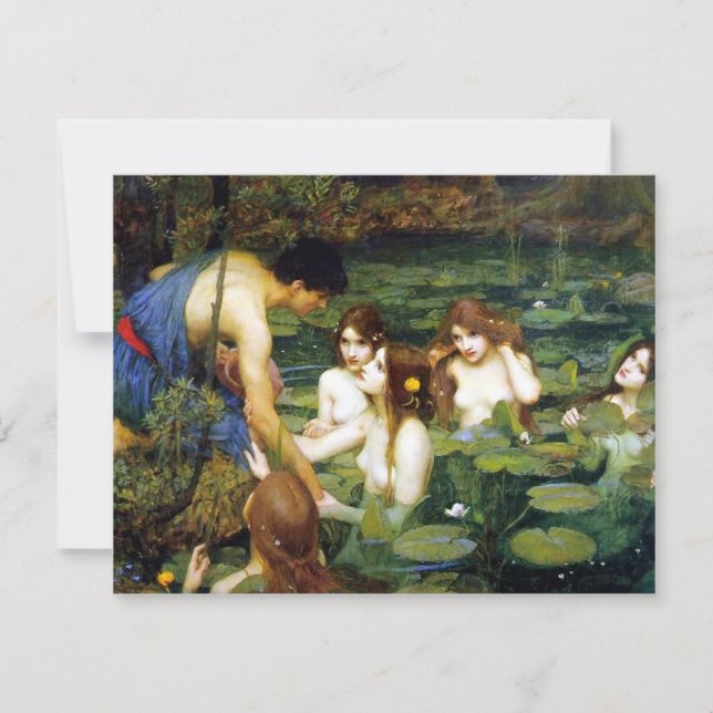Waterhouse Hylas and the Nymphs Invitations (Front)