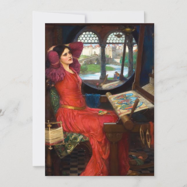 Waterhouse I Am Half-Sick of Shadows Card (Front)