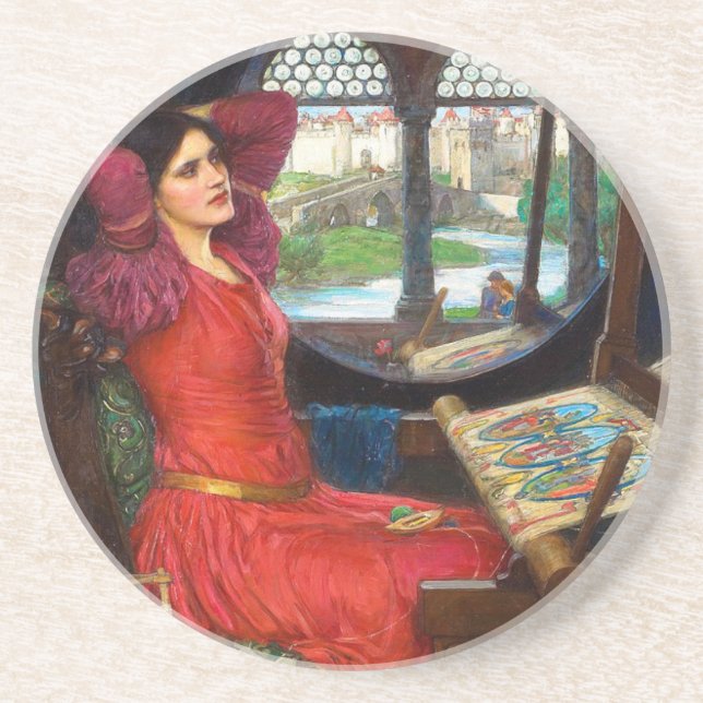 Waterhouse I Am Half-Sick of Shadows Coaster (Front)