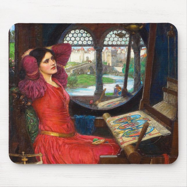 Waterhouse I Am Half-Sick of Shadows Mouse Pad (Front)