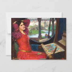 Waterhouse I Am Half-Sick of Shadows Postcard