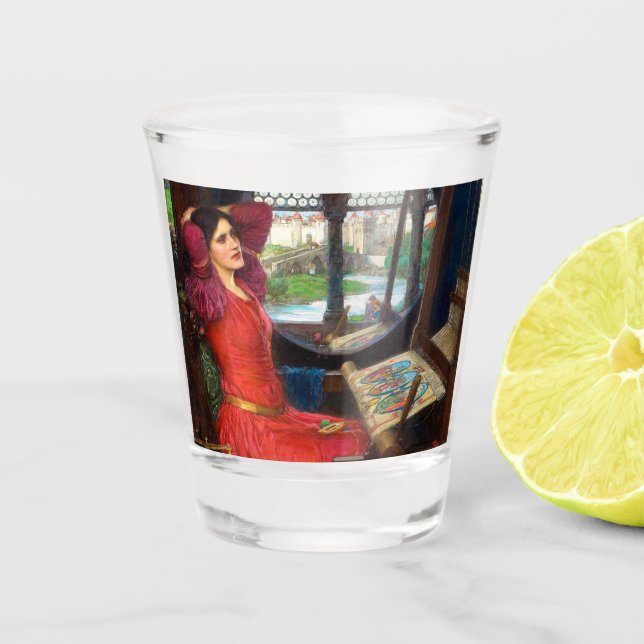 Waterhouse I Am Half-Sick of Shadows Shot Glass (Front)
