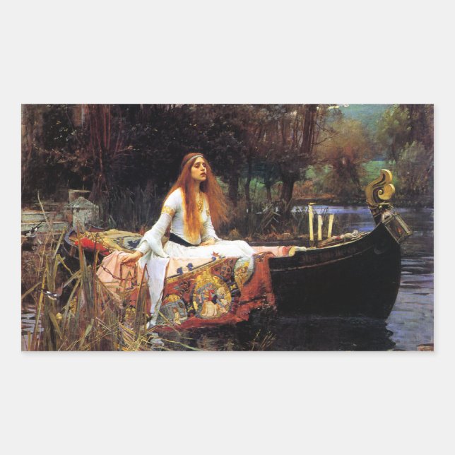 Waterhouse La Dame de Shalott Stickers (Devant)