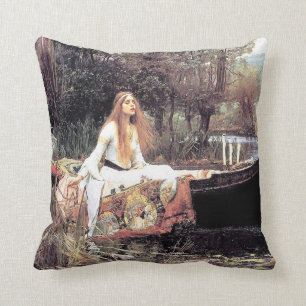Waterhouse Lady of Shallot Throw Pillow