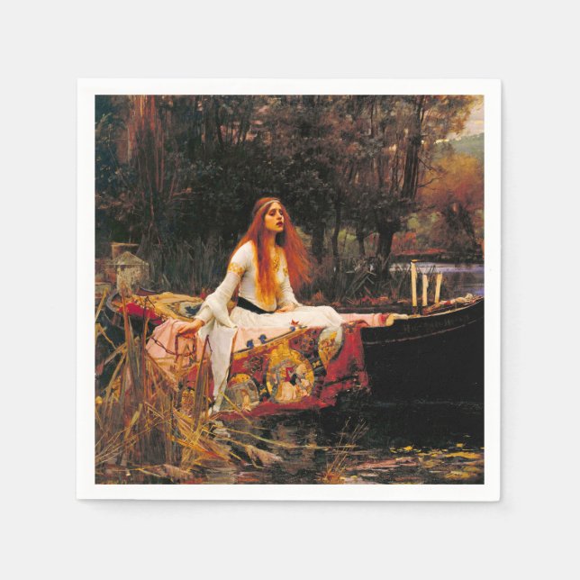 Waterhouse Lady of Shalott Napkin (Front)