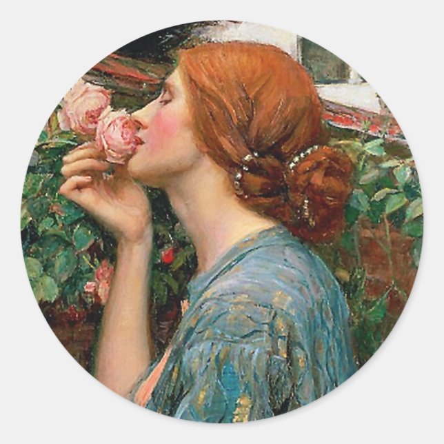 Waterhouse L'âme des autocollants Roses (Devant)