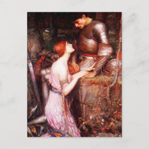 Waterhouse Lamia and the Soldier Postcard