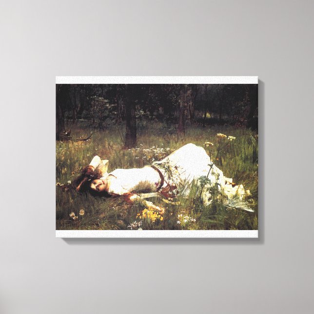 Waterhouse Ophelia Canvas Print (Front)