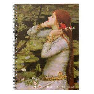 Waterhouse Ophelia Personalized Notebook