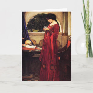 Waterhouse The Crystal Ball Greeting Card