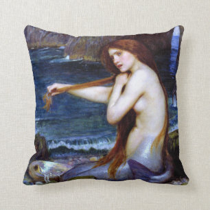 Waterhouse: The Mermaid Throw Pillow
