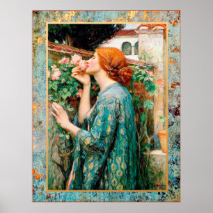 Waterhouse - The Soul of a Rose -1908 Poster