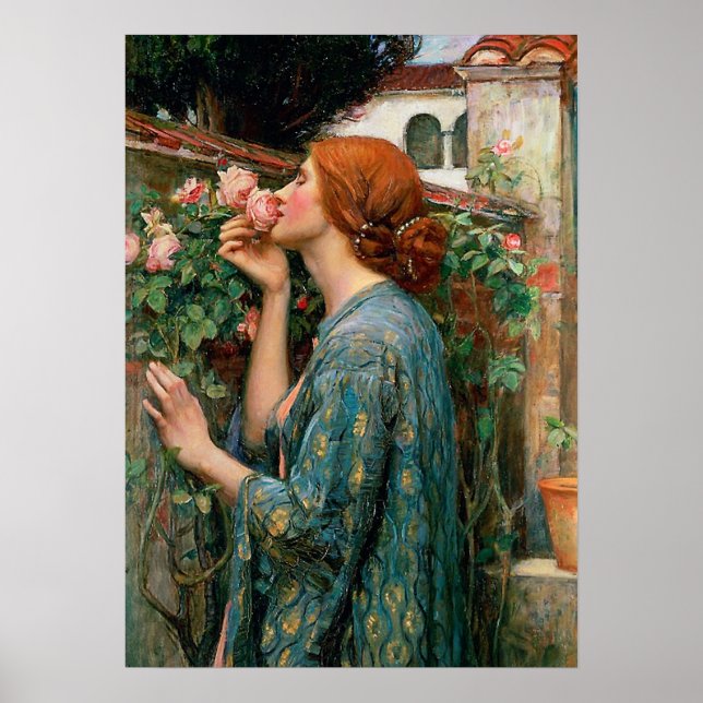 Waterhouse The Soul of the Rose Poster (Front)
