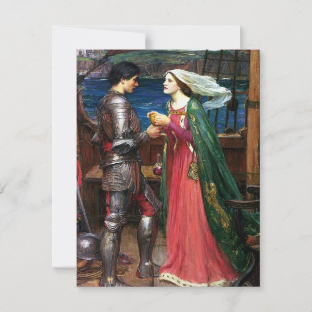 Waterhouse Tristan and Isolde Invitations (Front)