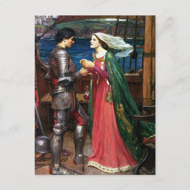 Waterhouse Tristan and Isolde Postcard (Front)