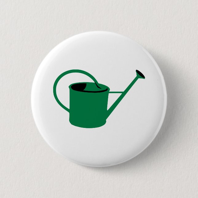 Watering can 2 inch round button (Front)