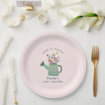 Watering Can Baby in Bloom Baby Shower Paper Plate<br><div class="desc">Watering Can Baby in Bloom Baby Shower Paper Plates</div>