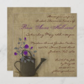 Watering Can Floral Bridal Shower Invitation (Front/Back)
