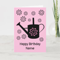 Watering Can Garden Flowers Birthday