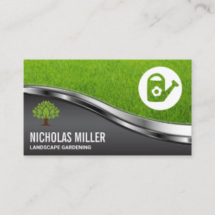 Watering Can   Grass Business Card