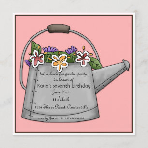 Watering Can Invitation
