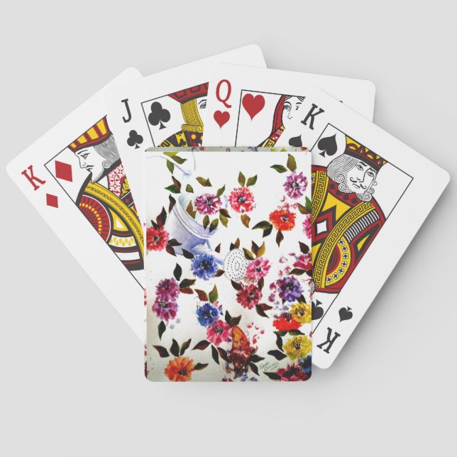 WATERING CAN PLAYING CARDS (Back)