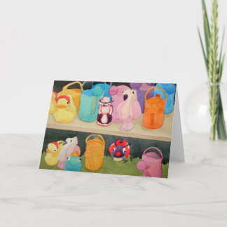 Watering Cans at Forget me Not Farm Card