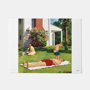 Watering Father Doormat