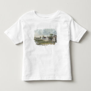 Watering tea plants (w/c on paper) toddler t-shirt