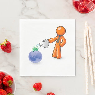 Watering The Earth Napkin