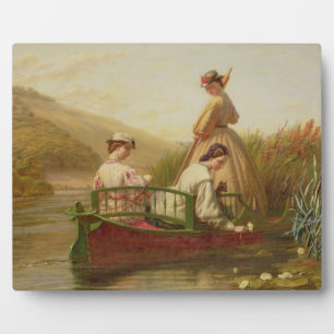 Waterlilies, 1864 (oil on canvas) plaque
