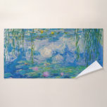 Waterlilies, 1916-1919 by Claude Monet Bath Towel<br><div class="desc">Claude Monet - Waterlilies,  1916-1919. Oscar-Claude Monet (1840-1926) was a French painter and founder of impressionist painting who is seen as a key precursor to modernism,  especially in his attempts to paint nature as he perceived it.</div>