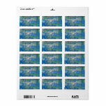 Waterlilies, 1916-1919 by Claude Monet Label<br><div class="desc">Claude Monet - Waterlilies, 1916-1919. Oscar-Claude Monet (1840-1926) was a French painter and founder of impressionist painting who is seen as a key precursor to modernism, especially in his attempts to paint nature as he perceived it.</div>