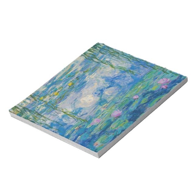 Waterlilies, 1916-1919 by Claude Monet Notepad (Rotated)