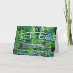 Waterlilies and Japanese Bridge, Claude Monet Card