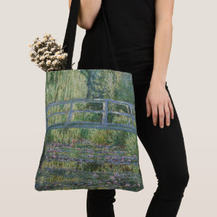 Waterlilies and Japanese Footbridge  Tote Bag