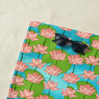 Waterlilies Beach Towel